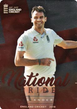 2018 Tap 'N' Play We are England Cricket - National Pride #NP-3 James Anderson Front