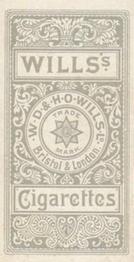 1896 Wills's Cricketers #NNO Jack Board Back