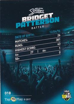 2017-18 Tap 'N' Play BBL Cricket - Base Parallel #018 Bridget Patterson Back