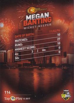 2017-18 Tap 'N' Play BBL Cricket - Base Parallel #114 Megan Banting Back