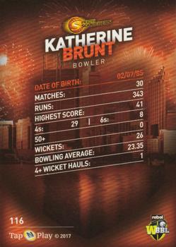 2017-18 Tap 'N' Play BBL Cricket - Base Parallel #116 Katherine Brunt Back