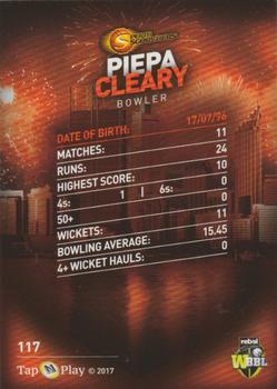 2017-18 Tap 'N' Play BBL Cricket - Base Parallel #117 Piepa Cleary Back