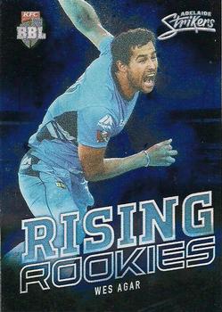 2018-19 Tap 'N' Play CA/BBL/WBBL - Rising Rookies #RR-01 Wes Agar Front