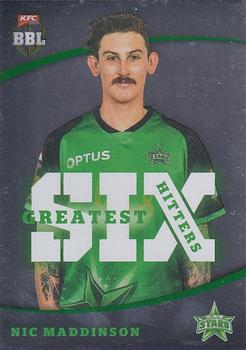 2018-19 Tap 'N' Play CA/BBL/WBBL - Greatest Six Hitters #GSH-03 Nic Maddinson Front