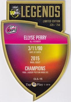 2018-19 Tap 'N' Play CA/BBL/WBBL - Club Legends Shield #CLS-15 Ellyse Perry Back