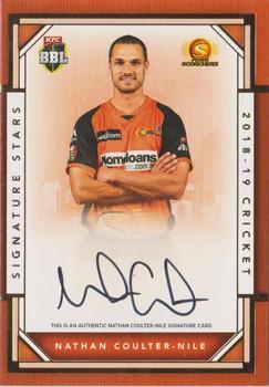 2018-19 Tap 'N' Play CA/BBL/WBBL - Signature Stars #SS-05 Nathan Coulter-Nile Front