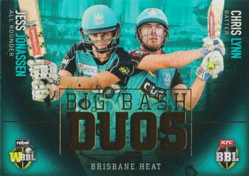 2017-18 Tap 'N' Play BBL Cricket - Team Duos #TD-02 Chris Lynn / Jess Jonassen Front