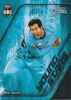 2017-18 Tap 'N' Play BBL Cricket - Young Stars #YS-01 Wes Agar Front