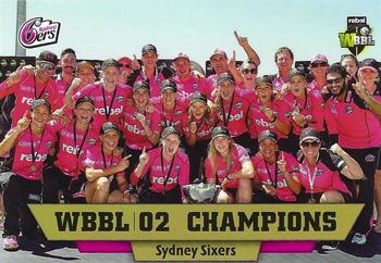 2017-18 Tap 'N' Play BBL Cricket - Album Cards #WBBL/02 WBBL/02 - Sydney Sixers Champions Front