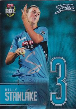 2017-18 Tap 'N' Play BBL Cricket - Jersey Numbers Silver #JNS-01 Billy Stanlake Front