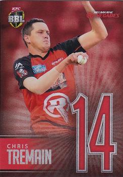 2017-18 Tap 'N' Play BBL Cricket - Jersey Numbers Silver #JNS-07 Chris Tremain Front