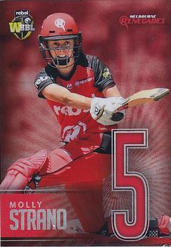 2017-18 Tap 'N' Play BBL Cricket - Jersey Numbers Silver #JNS-08 Molly Strano Front
