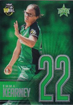 2017-18 Tap 'N' Play BBL Cricket - Jersey Numbers Silver #JNS-10 Emma Kearney Front