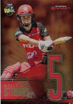 2017-18 Tap 'N' Play BBL Cricket - Jersey Numbers Gold #JNG-08 Molly Strano Front