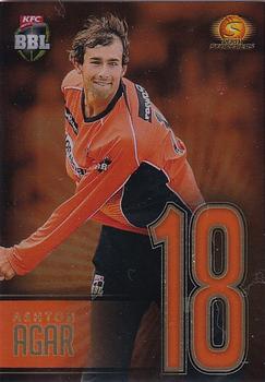2017-18 Tap 'N' Play BBL Cricket - Jersey Numbers Gold #JNG-11 Ashton Agar Front