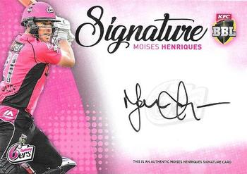 2017-18 Tap 'N' Play BBL Cricket - Signatures #SS-07 Moises Henriques Front