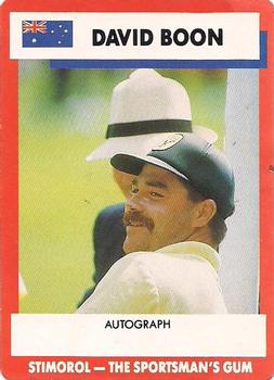 1990-91 Scanlens Cricket The Aussies vs The Poms #8 David Boon Front