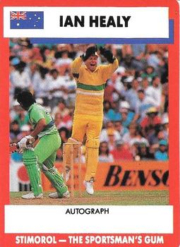 1990-91 Scanlens Cricket The Aussies vs The Poms #11 Ian Healy Front