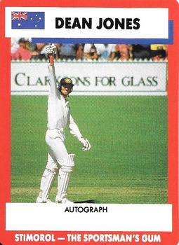 1990-91 Scanlens Cricket The Aussies vs The Poms #17 Dean Jones Front