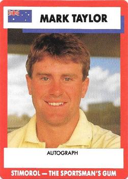 1990-91 Scanlens Cricket The Aussies vs The Poms #27 Mark Taylor Front
