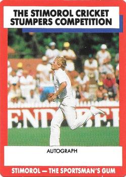 1990-91 Scanlens Cricket The Aussies vs The Poms #28 Rodney Hogg Front