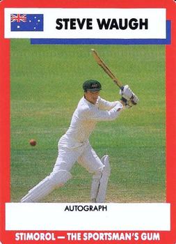 1990-91 Scanlens Cricket The Aussies vs The Poms #31 Steve Waugh Front
