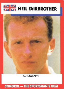 1990-91 Scanlens Cricket The Aussies vs The Poms #41 Neil Fairbrother Front