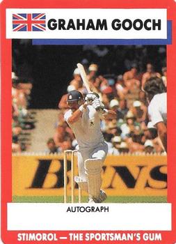 1990-91 Scanlens Cricket The Aussies vs The Poms #46 Graham Gooch Front