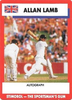 1990-91 Scanlens Cricket The Aussies vs The Poms #53 Allan Lamb Front