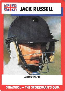 1990-91 Scanlens Cricket The Aussies vs The Poms #59 Jack Russell Front