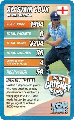 2015 Top Trumps World Cricket Stars ODI Edition #NNO Alastair Cook Front