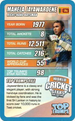 2015 Top Trumps World Cricket Stars ODI Edition #NNO Mahela Jayawardene Front