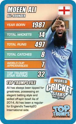 2015 Top Trumps World Cricket Stars ODI Edition #NNO Moeen Ali Front