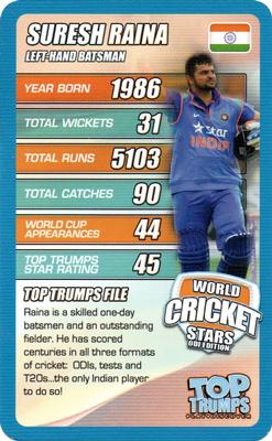 2015 Top Trumps World Cricket Stars ODI Edition #NNO Suresh Raina Front