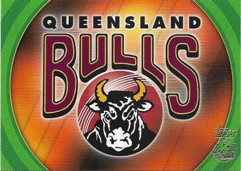 2002 Topps ACB Gold #15 Queensland Bulls Badge Front