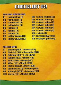 2002 Topps ACB Gold #100 Checklist Front