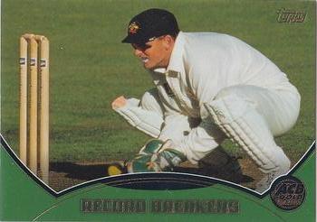 2002 Topps ACB Gold - Record Breakers #R3 vs Pakistan / Adam Gilchrist Front