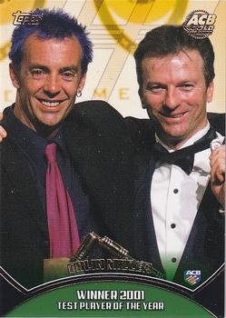 2002 Topps ACB Gold - Awards #A2 Colin Miller / Steve Waugh Front