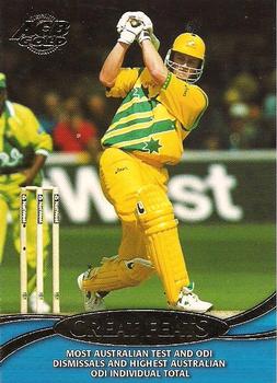 2000-01 Topps ACB Gold - Great Feats #GF7 Adam Gilchrist Front