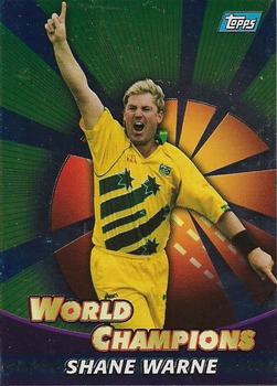 2000-01 Topps ACB Gold - World Champions #WC11 Shane Warne Front