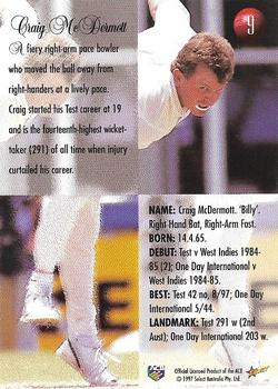 1997-98 Select #9 Craig McDermott Back
