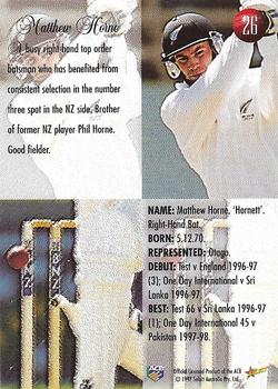 1997-98 Select #26 Matthew Horne Back