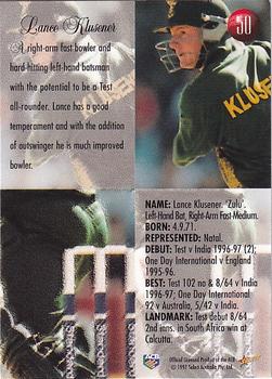 1997-98 Select #50 Lance Klusener Back