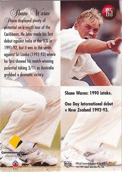 1997-98 Select #65 Shane Warne Back