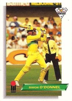 1993-94 Futera International Cricket #17 Simon O'Donnell Front