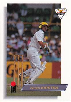 1993-94 Futera International Cricket #43 Peter Kirsten Front