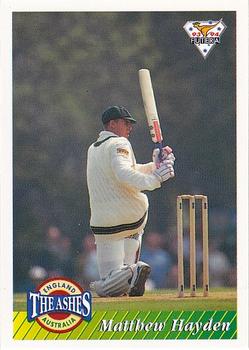 1993-94 Futera International Cricket #47 Matthew Hayden Front