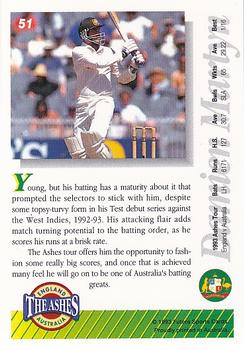 1993-94 Futera International Cricket #51 Damien Martyn Back