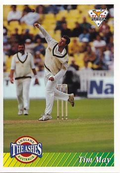 1993-94 Futera International Cricket #52 Tim May Front