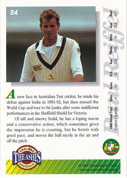 1993-94 Futera International Cricket #54 Paul Reiffel Back